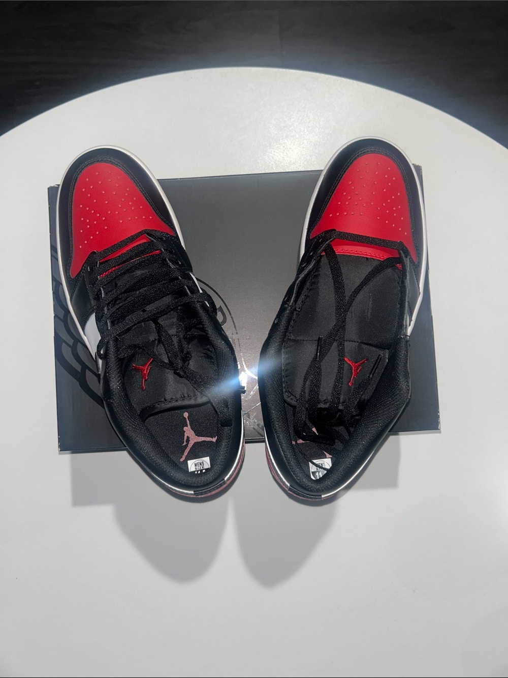 Jordan 1 Low “Bred Toe 2.0” Men’s Size 11.5 - Picture 6 of 9